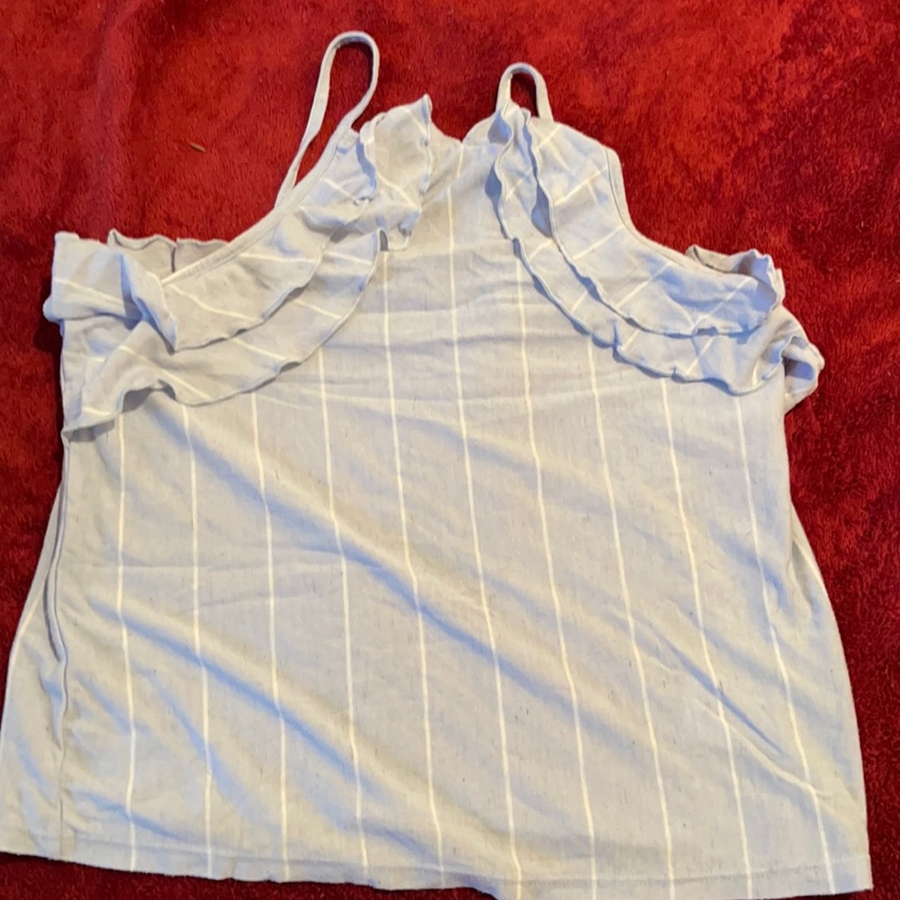 A Blue striped shirt
